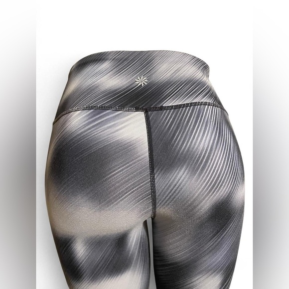 Athleta Black and Gray Patterned Leggings - Picture 3 of 3